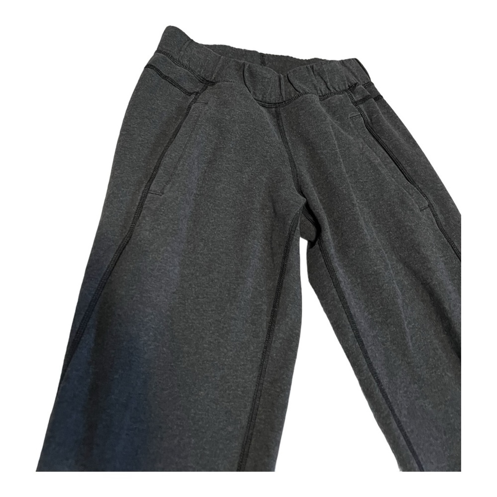 Authentic Lululemon Relaxed Joggers Terry Material Sz S Heathered Dark Gray EUC!